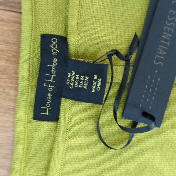 House of Harlow 1960 Luxe Essentials Olive Green Ribbed Crop Corset Top - Picture 5 of 8